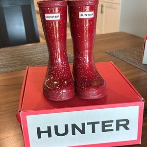 Hunter Speckled Red Boots